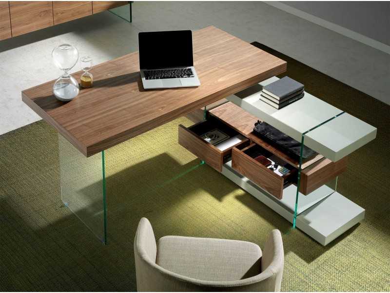 Design desk in walnut - VENEZIA