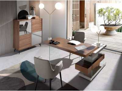 Bureau design en noyer - VENEZIA