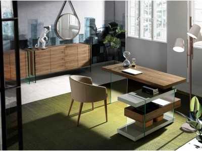Bureau design en noyer - VENEZIA