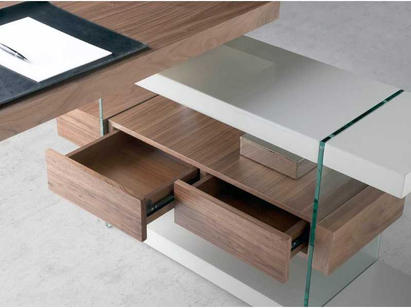 Bureau design en noyer - VENEZIA