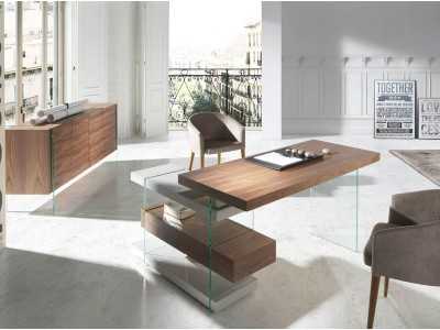 Bureau design en noyer - VENEZIA