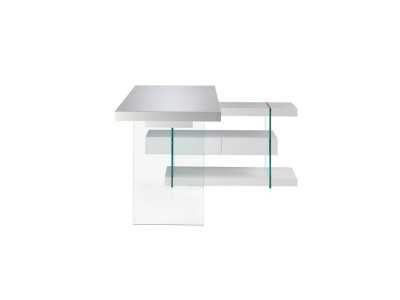 Bureau design laqué blanc brillant - VENEZIA BIANCO