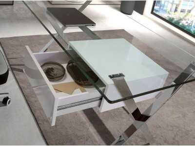 Bureau design en acier inoxydable - ABELARD