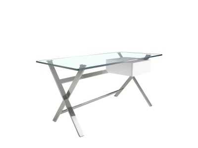 Bureau design en acier inoxydable - ABELARD