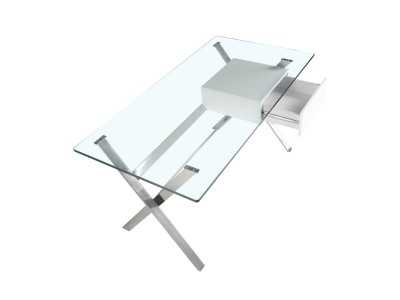 Bureau design en acier inoxydable - ABELARD