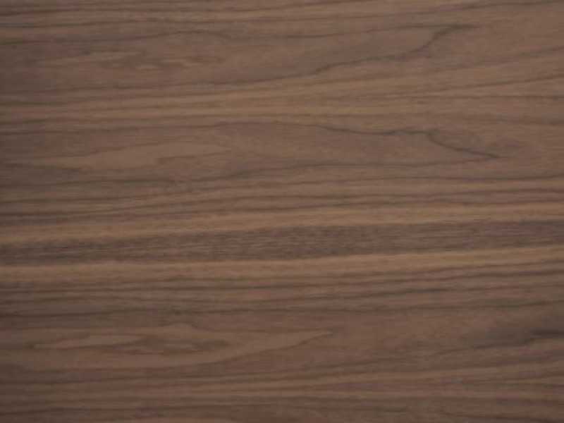 Bureau design en noyer avec piètement en acier inoxydable - PORTO