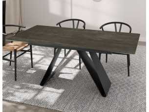 Extendable dining table with porcelain top - ANKARA