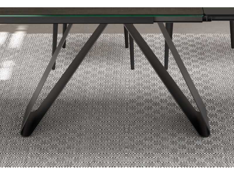 Extendable dining table with porcelain top - ANKARA