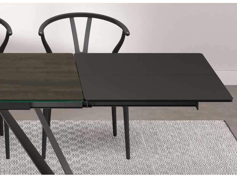 Table à manger extensible avec plateau en porcelaine - ANKARA