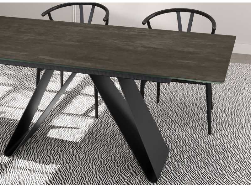 Extendable dining table with porcelain top - ANKARA