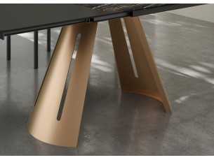 Extendable dining table with rectangular and porcelain top - ATIKA 2