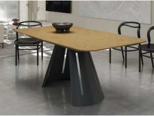 Mesa de comedor extensible con tapa de madera - ATIKA MADERA