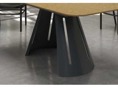 Mesa de comedor extensible con tapa de madera - ATIKA MADERA