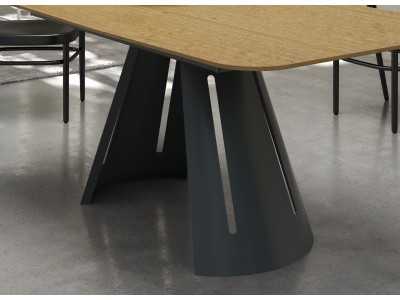 Mesa de comedor extensible con tapa de madera - ATIKA MADERA