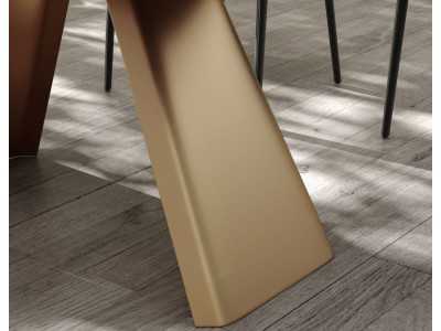 Mesa de comedor extensible con tapa de madera o porcelánico - ABABOL