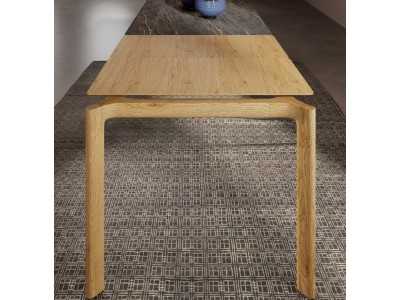 Table à manger extensible en frêne massif -FACILE MADERA