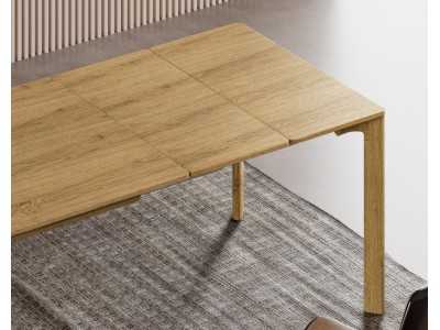 Table à manger extensible en frêne massif -FACILE MADERA