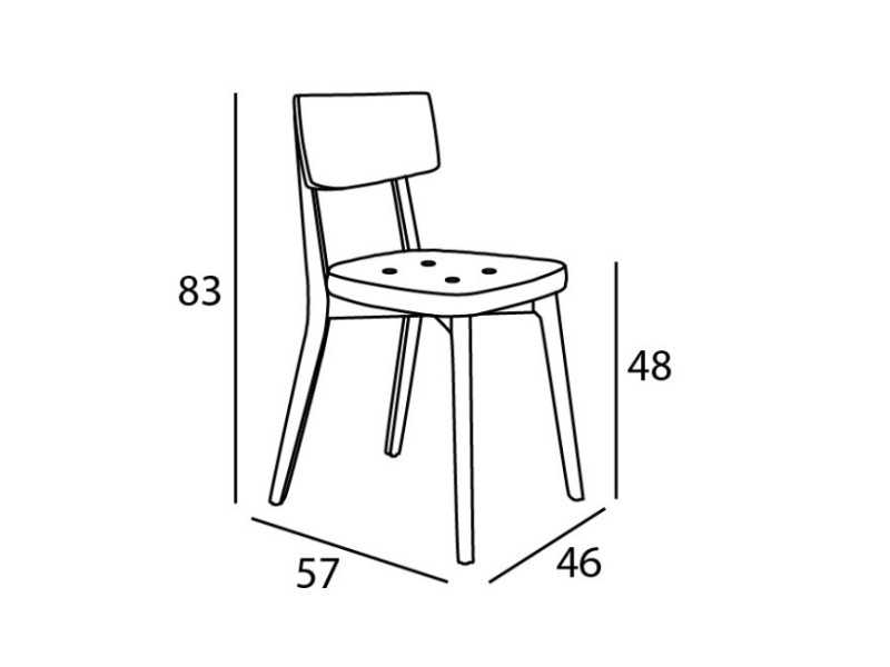 Designer upholstered chair - ARC
