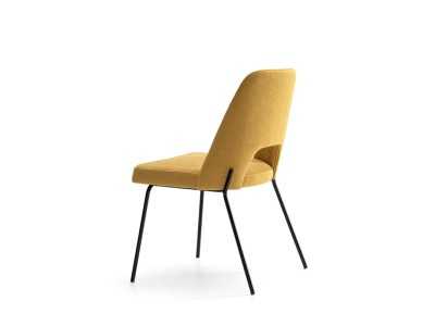 Design chair and steel base - ADELINE ACIER