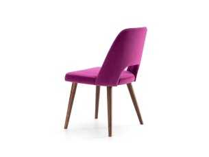 Chaise design et pieds en bois massif - ADELINE BOIS 2