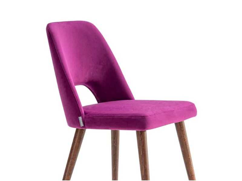 Silla de diseño y patas en madera maciza - ADELINE BOIS