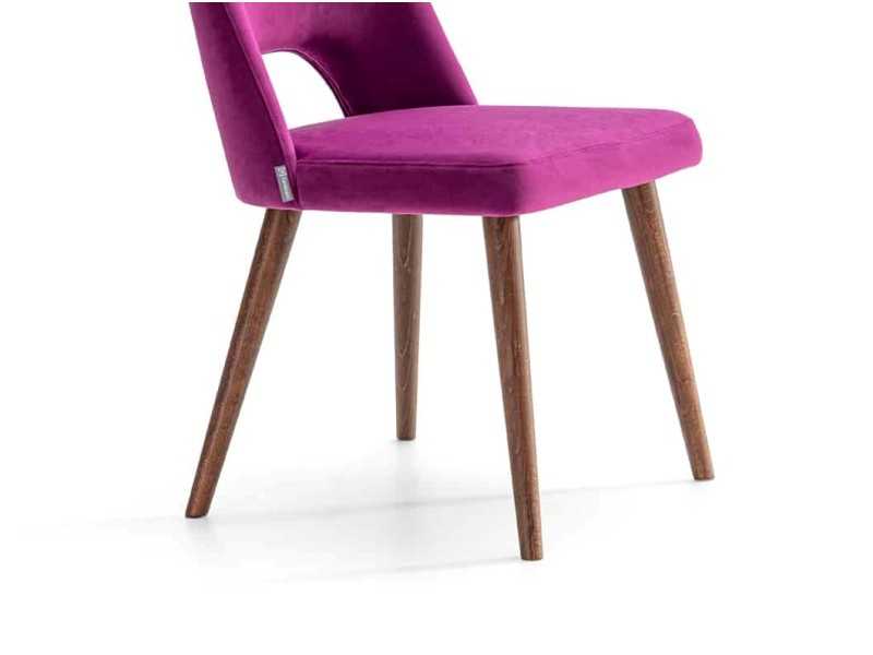 Silla de diseño y patas en madera maciza - ADELINE BOIS