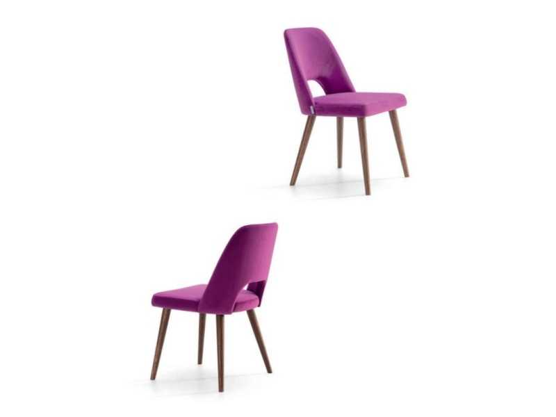 Silla de diseño y patas en madera maciza - ADELINE BOIS