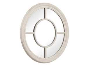 Round wooden mirror - GLASS 2