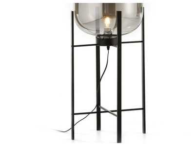 Lampadaire en acier et verre - CAPSULE SILVER