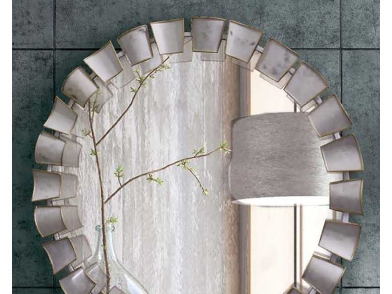 Design mirror in lacquered steel - AUGUST