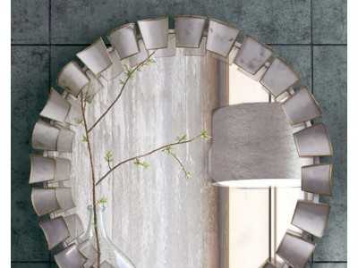 Design mirror in lacquered steel - AUGUST