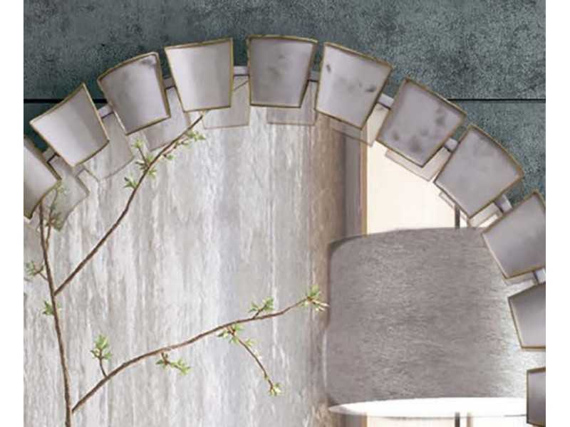 Designer mirror with lacquered steel frame - AUGUST