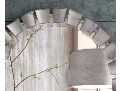 Design mirror in lacquered steel - AUGUST
