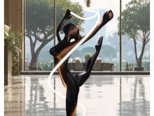 Lámpara escultura de fibra de vidrio lacada - BALLERINE 2