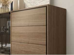 Sideboard in American walnut and lacquered door - TURQUIE 2
