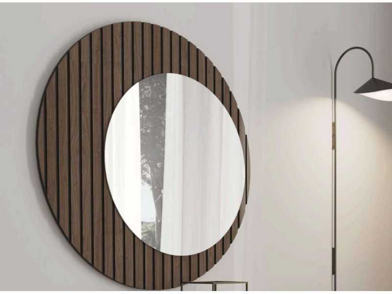 Miroir design en chêne - CHARLOTTE