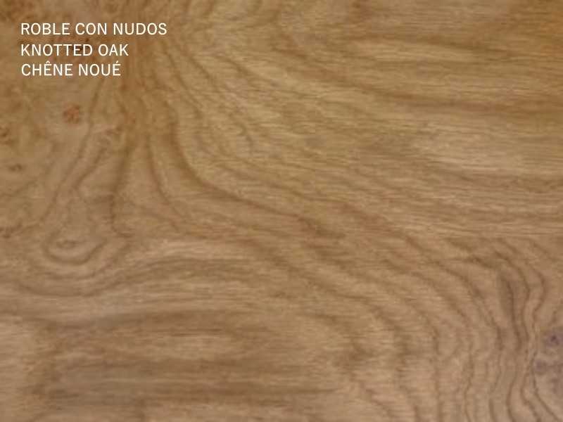 Consola lacada con detalle en roble alistonado y base en acero lacado - FORLÍ