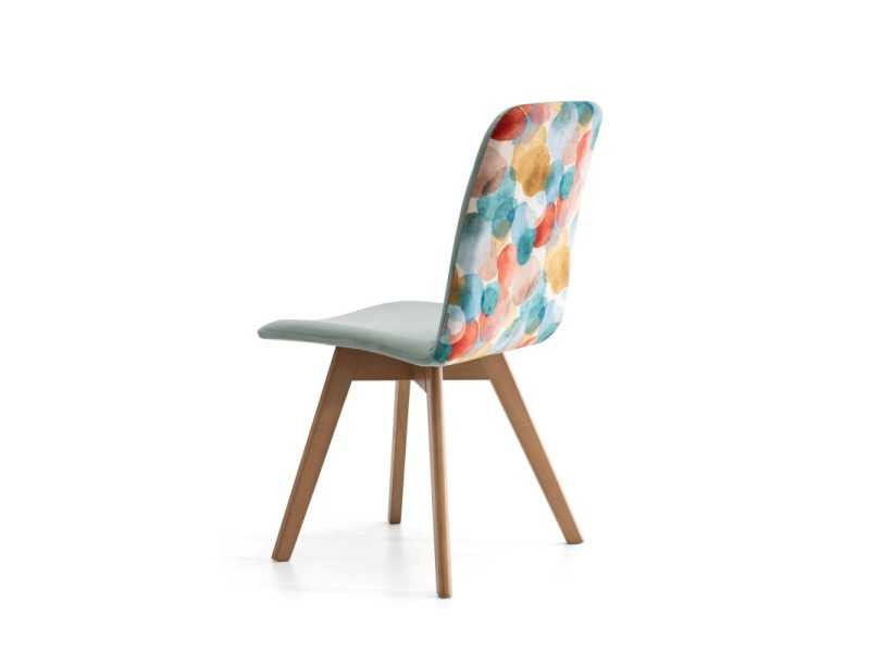 Silla de diseño nórdico tapizada - ANTOINE