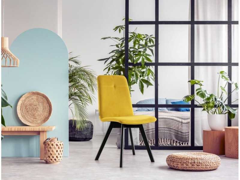 Chaise design nordique tapissé - ANTOINE