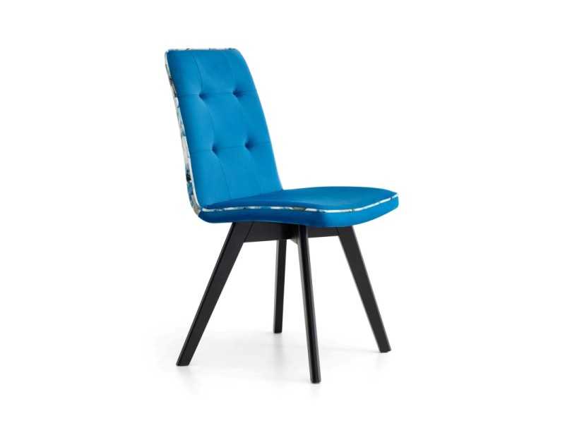 Nordic design chair with wooden base - ALIZEE