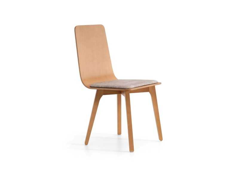 Nordic design chair with cushion - ANNIKA WOOD