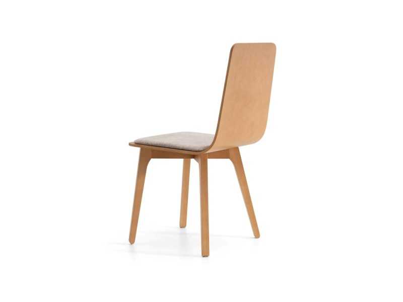 Chaise design nordique avec coussin - ANNIKA WOOD