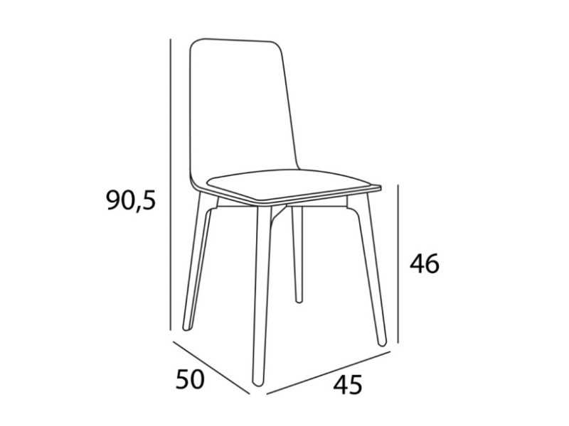 Silla con cojín de diseño nórdico - ANNIKA WOOD