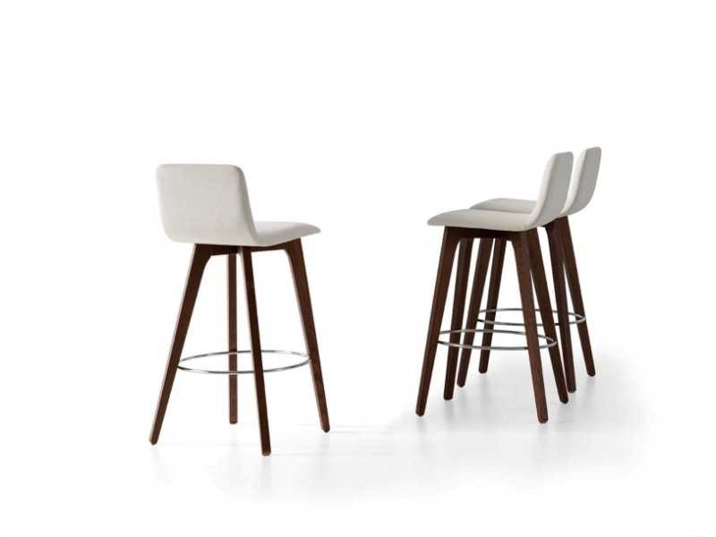 Nordic design upholstered stool - ANNIKA