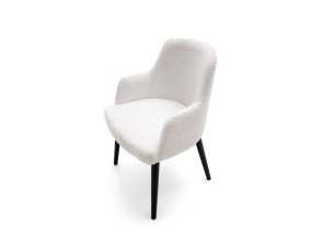 Silla con brazos y patas de madera maciza - ANNETTE 2