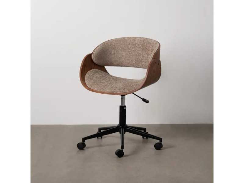 Swivel office chair - AYMÉ MARRÓN