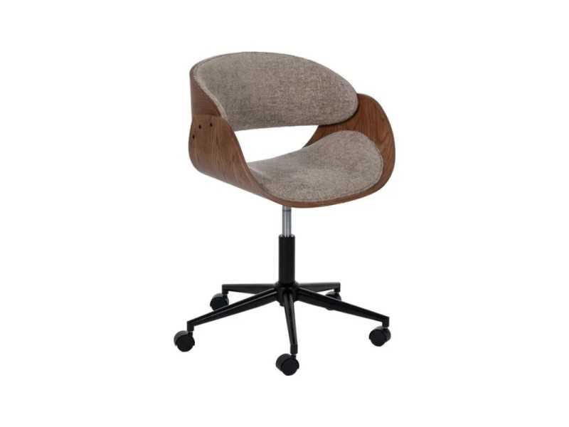 Swivel office chair - AYMÉ MARRÓN