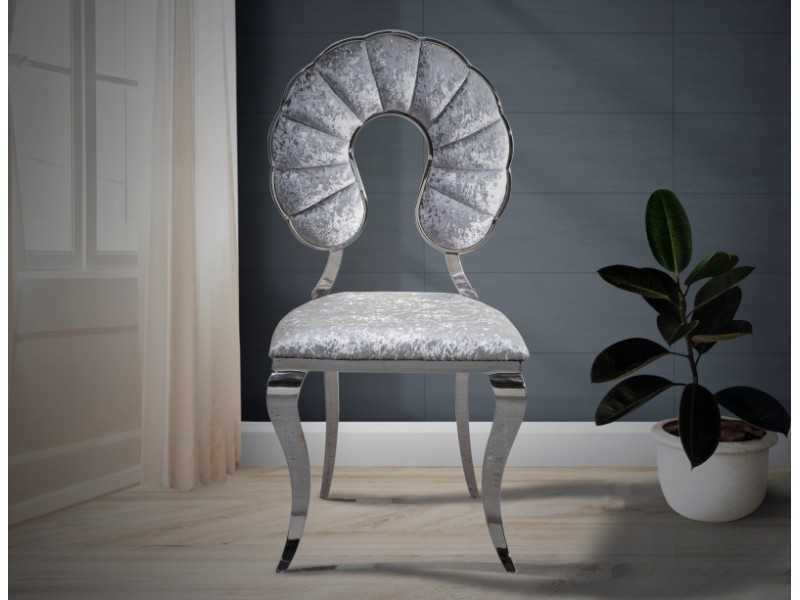 Designer chair with stainless steel structure - CONQUE