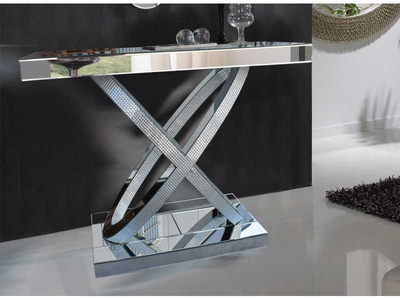 Glass console - ELLIPTICAL