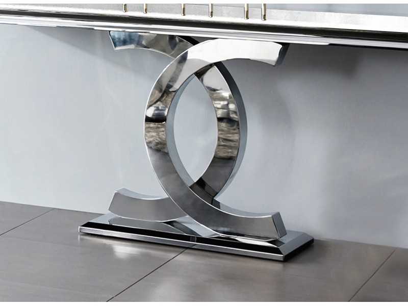 Designer console in stainless steel - JULES